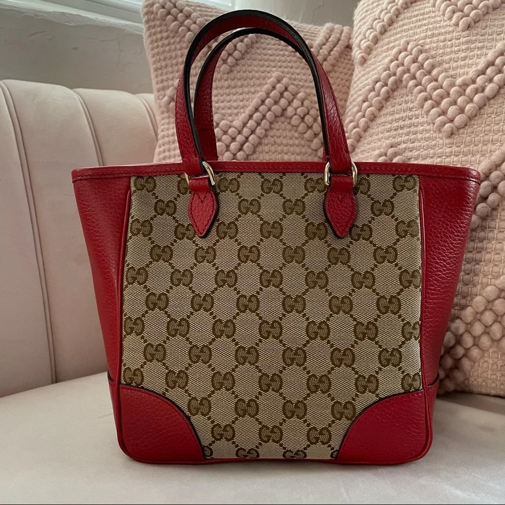 ✨SOLD✨Gucci Small Red GG Bree Tote Crossbody Bag - Picture 3 of 13